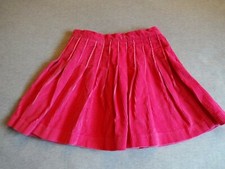 Vtg GIRLS RAINBOW CREEK SKIRT Sz 6 Pink Heavy Corduroy Skater Cheerleader Dress