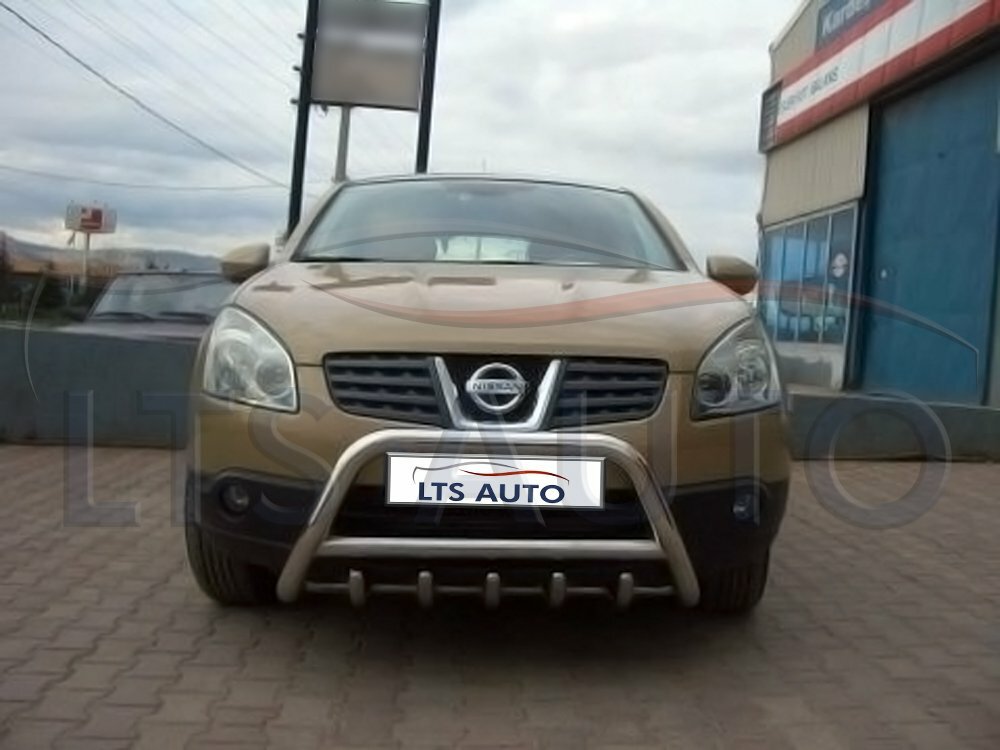 QASHQAI CHROME AXLE NUDGE A-BAR, BULL BAR 2013 ONWARDS
