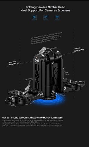 Leofoto DPG-1 Dual-Camera Gimbal Head - Picture 7 of 11