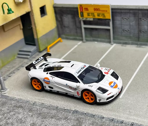 Scalemini 1:64 Gulf F1 GTR Super Racing Sports Model Diecast Resin Car - Picture 8 of 24