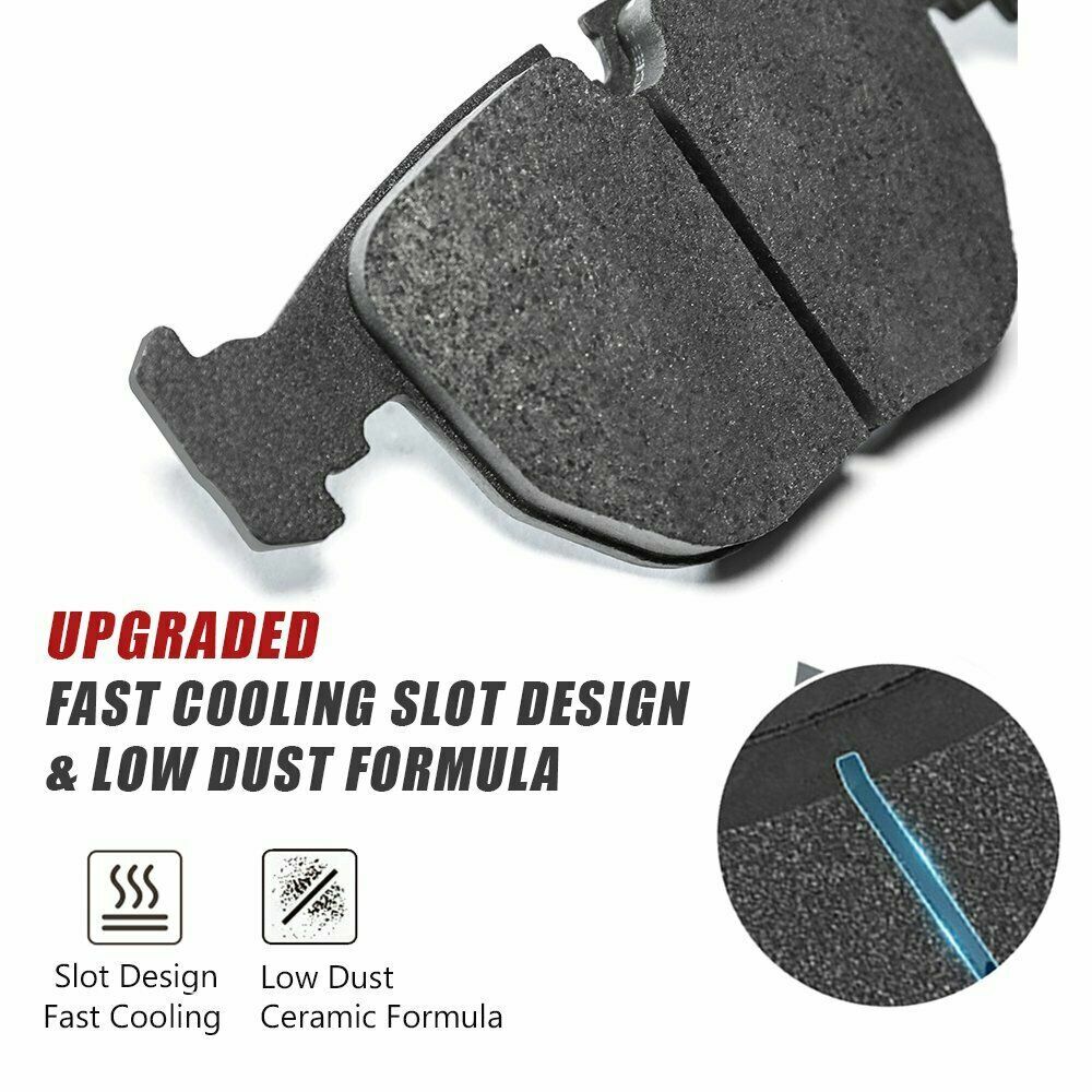 Front & Rear Ceramic Brake Pads Kit for 2010 2011 2014 Honda Accord