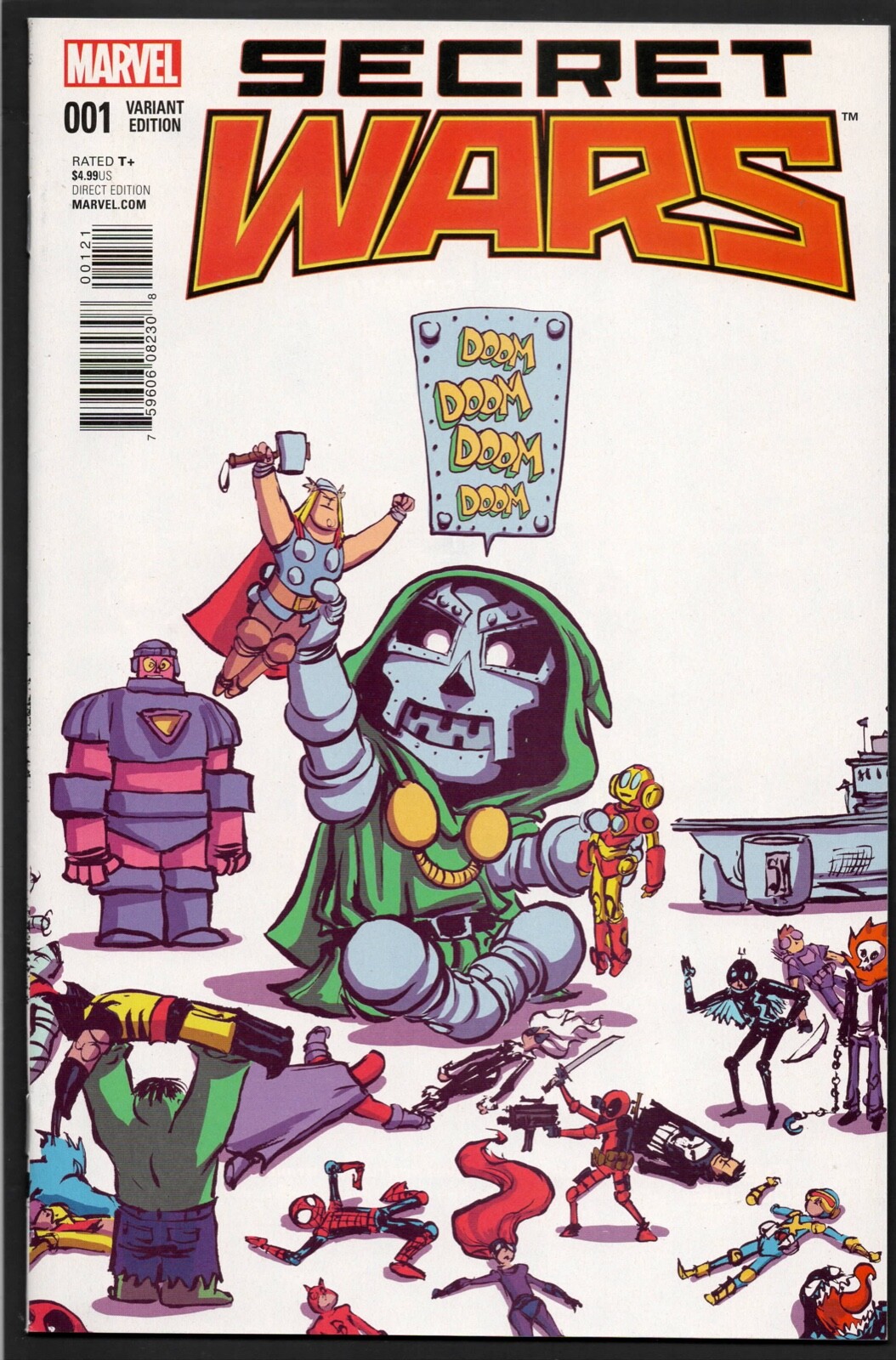 Secret Wars #1 Scottie Young Doom Variant (Marvel, 2015) NM