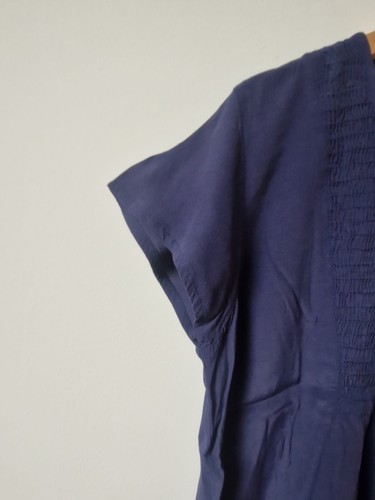 Masai Clothing Laganlook Blue Relaxed Fit Blouse Top Size M - Picture 3 of 4