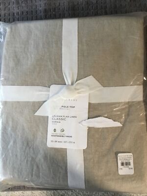 Pottery Barn Pole top Curtain Classic 50x 84 Length E1G
