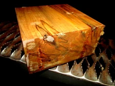 ONE KILN DRIED AMBROSIA MAPLE BOWL BLANK LATHE TURNING LUMBER WOOD 6" X 6" X 3"