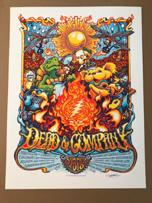 Dead & Company 2018 summer VIP限定ポスター Dead & Company Summer Tour 2018 Poster S/N By AJ Masthay