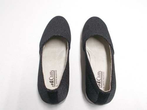 Cliffs By White Mountain Women's HONCHO Black Fabric Wedge Slip On Shoes Size 8 - Picture 7 of 12