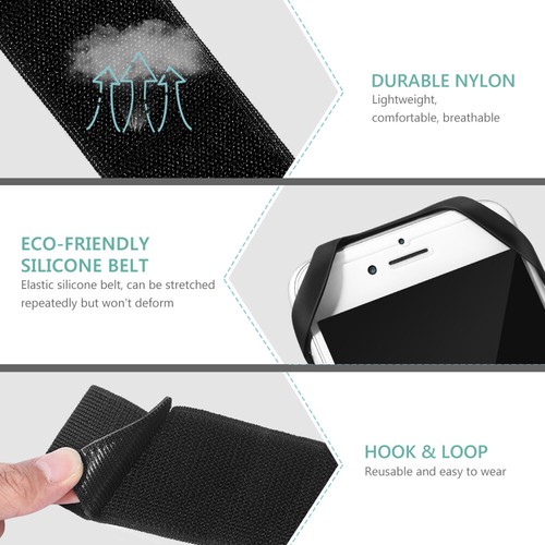 Support De Téléphone Réfléchissant Pour Courir Brassard Porte-téléphone - Photo 2/10