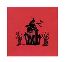 Haunted House Halloween Flags, Halloween Graphic Flag, Halloween Hanging Flags 