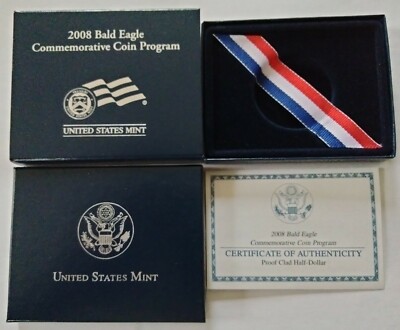 2008 Clad Proof Bald Eagle Half Dollar Coin USA Mint Packaging COA *NO COIN* US