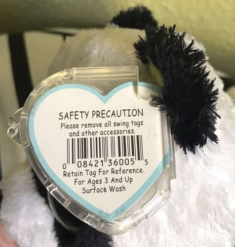 TY BEANIE BOOS, BAMBÚ, PANDA DE FELPA DE 6,5"" 2011 CON ERROR DE NOMBRE RARO, ¡SÚPER DIFÍCIL DE ENCONTRAR!!¡! - Imagen 20 de 20