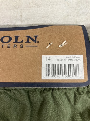 2 Pack Lincoln Outfitters Boys Size 14 Camo Green Shorts 1 Pair Solid Green - 第 6/6 張圖片