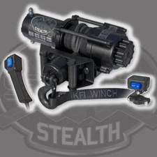 KFI Products Stealth Winch 3500 LB Synthetic Cable Rope ATV UTV Handlebar Switch