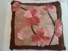 Throw Pillow Cherry Blossom 20" Square Muticolor