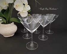 Set 6/Royal Bohemia, Reserve Collection, Crystalite Martini Glasses