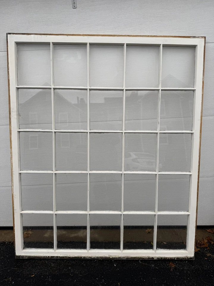 Marco de cristal ondulado 25 marco de ventana de granja rústico antiguo vintage años 20’s/30’s Foto 2 de 2