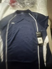 TYR Female Tech Polo -Navy Blue. Size XL