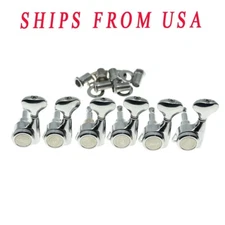 KAISH Left Handed Guitar Locking Tuners Machine Heads Tuning Keys fits ST/TL CR