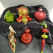 Frontgate Christmas Ornaments Handmade luxury boxed set of 6