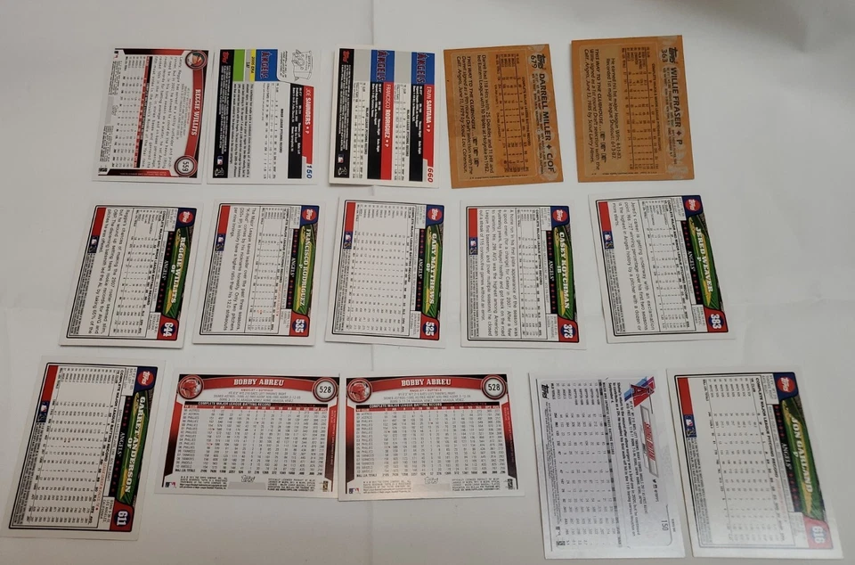 Lote de 15 tarjetas coleccionables de Los Angeles Angels surtidas 1988-2021 en muy buen estado Foto 2 de 4