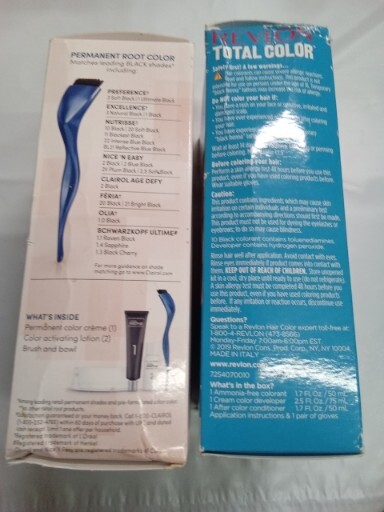 Revlon Total Color Clean Dye + Vegan Permanent Hair Color Black & Root Touch-up
