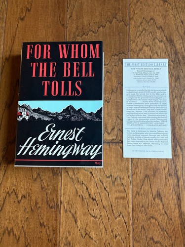 For Whom the Bell Tolls Ernest Hemingway First Editions Library (FEL) Slipcase - Picture 7 of 9