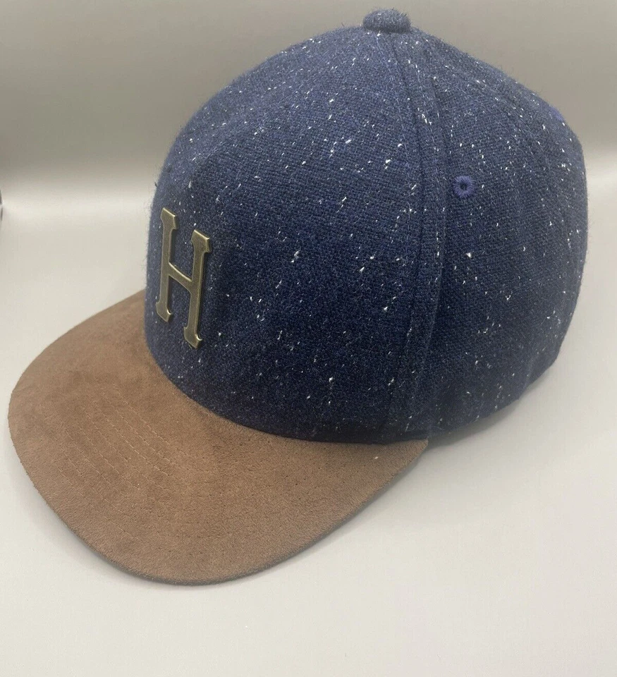 Huf шляпа крышка с ремешком H логотип шерстяная смесь Suade поля - Изображение 4 из 4