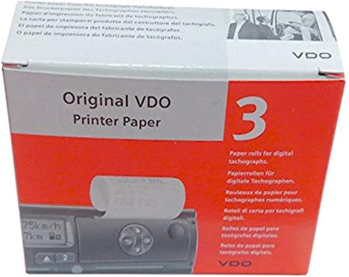 Kienzle 1381-90030300 DTCO 1381 Carta per Stampanti Tachigrafiche, 3 Rotoli da 8