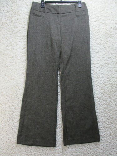 Apt 9 Dress Pants Women 4 Gray Curvy Fit Wide Leg Flat Front | eBay