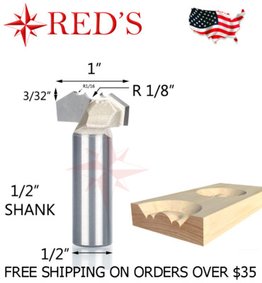 Tideway Carbide PRO LC09081608 1'' Double Dragon Ball 1/2'' shank router bit