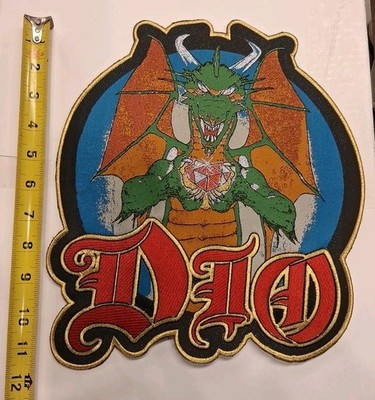Dio Sacred Heart Woven Backpatch Gold Border