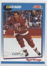 1991-92 Score Canadian Bilingual Brad Marsh #416 0a3