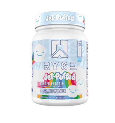 RYSE Loaded Protein Powder, Jet Puffed Marshmallow, 20 Servings, 25g Protein, Po