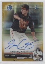 2017 Bowman Draft Chrome Pick Gold Refractor 47/50 Seth Corry #CDA-SCO Auto 8k4