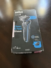Braun Series 5 5120s Electric Shaver Wet/Dry Turbo Mode with NEW ACCESSORIES