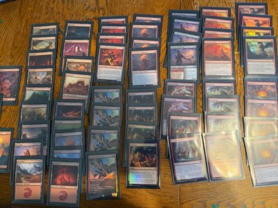 60 Card Standard Deck MONO RED Fling/BURN Mythic Arena Rank Slickshot Showoff