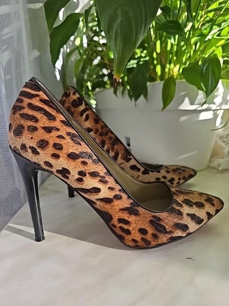 Women Kenneth Cole Heels Black Leather 36