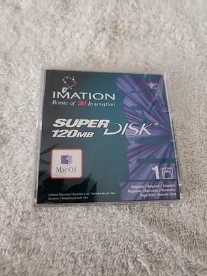 Imation SuperDisk 120MB MACOS NEW SEALED 