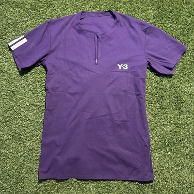 NWT Adidas Y-3 Pro FreeLift Zip Tennis Tee/T-Shirt JN2992 Purple Men s M 