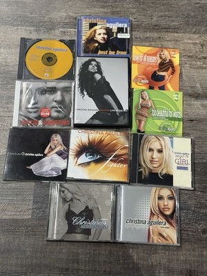 LOT OF 11 - CHRISTINA AGUILERA -  RARE CDs Just Be Free Levis & UK Stripped DVD+