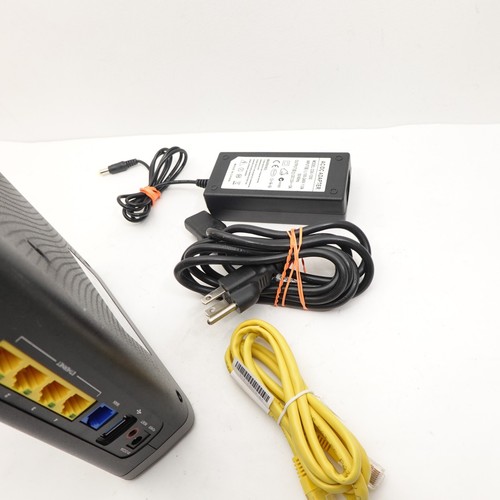 Centurylink ZyXEL C3510XZ Fiber Modem Router AC Cord Tested Works - Picture 5 of 6