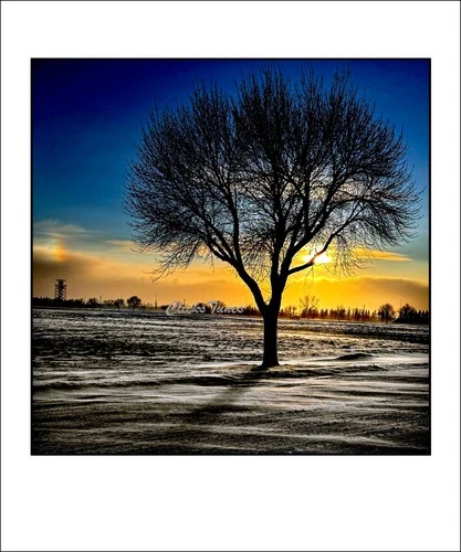 2026 *SNOW SQUALLS@SUNSET* FARGO ND 20”X24” COLOR ARCHIVE PHOTO PAPER UN-FRAMED - product listing photo