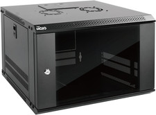 6U Wall Mount Server Cabinet IT Network Rack Enclosure Lockable Door and Side Pa