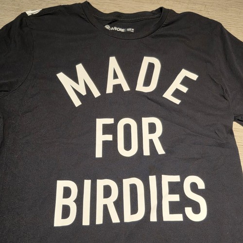 G/Fore G4 Golf T Shirt Black "MADE FOR BIRDIES" SIZE MEDIUM - Picture 2 of 6