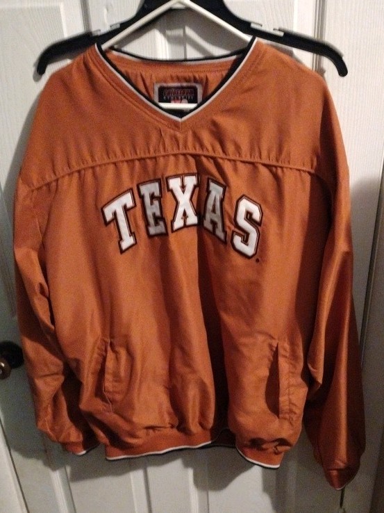 Vintage Colosseum Athletics Texas Longhorns Pullover Windbreaker Jacket Mens L
