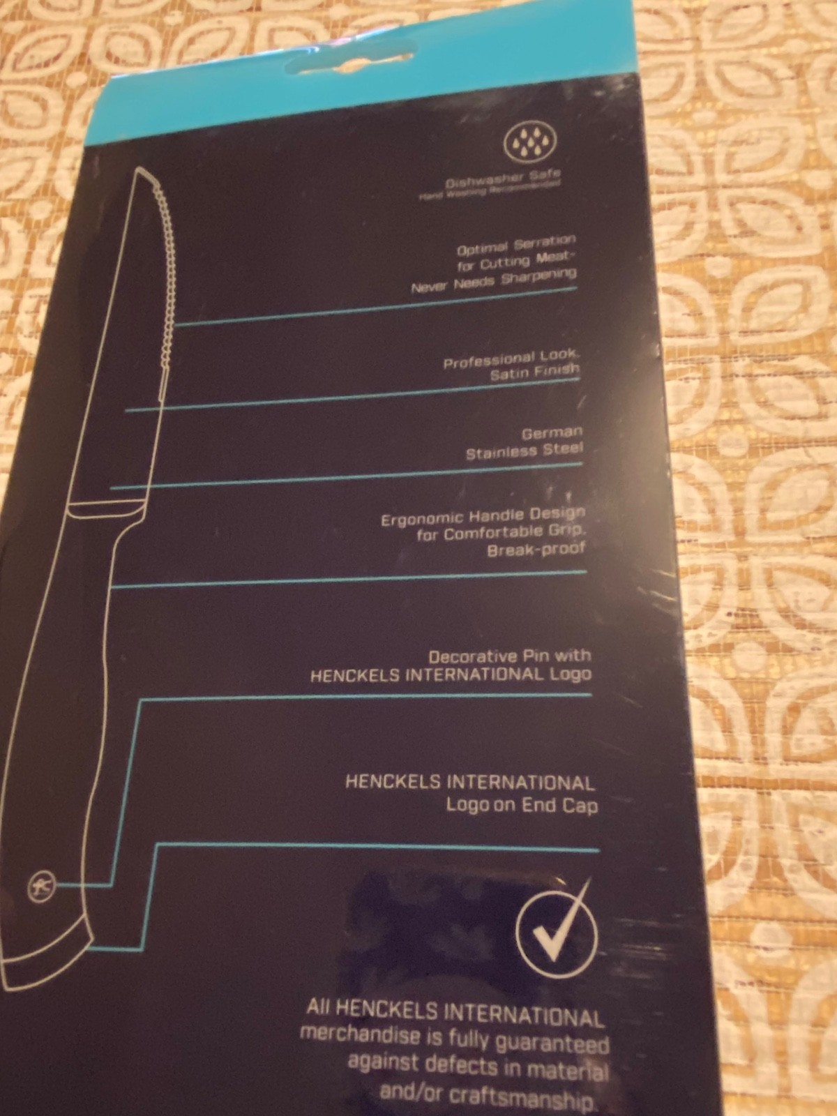 Henckels Forged Elite 4-Piece Steak Knife Set German Stainless Steel- New.