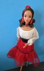 Vintage 1979 Hispanic Barbie #1292 HTF BROWN HAIR Version In Orig. Dress DOTW