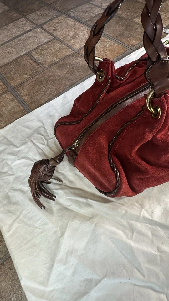 BOLSO DE GAMUZA MOSCHINO VINTAGE ¡EXCELENTE ESTADO! Foto 3 de 4