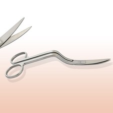 Double Curved Bent Handle Embroidery Scissors 6" Applique Machine Scissors