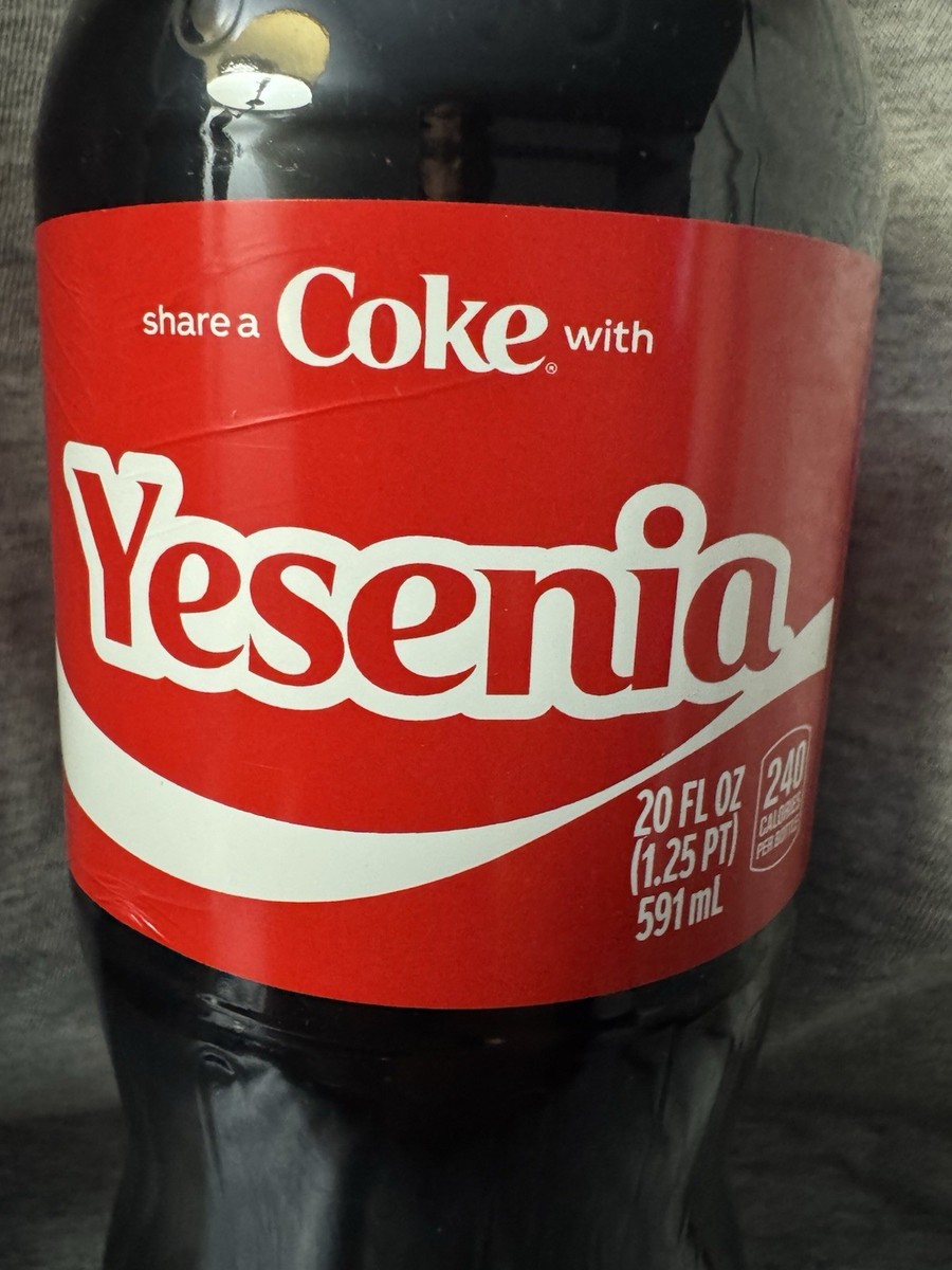 Share a Coke with Yesenia 2025 Personalized Gift Coca~Cola Bottle